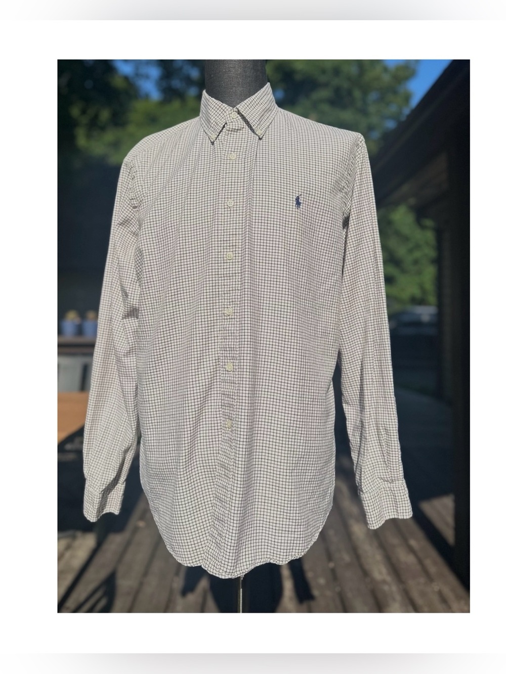 Ralph Lauren Men's Button-Down Cotton Custom Fit Long Sleeve Button Down XL